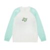 Colorblock Four-Leaf Clover Knitted Long Sleeves