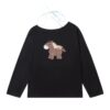 Cute Donkey Print Halter Neck Long Sleeves